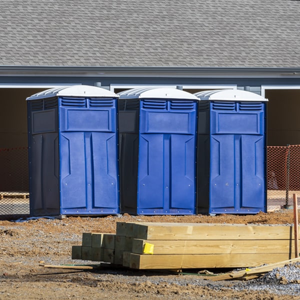 is there a specific order in which to place multiple portable toilets in Derrick City